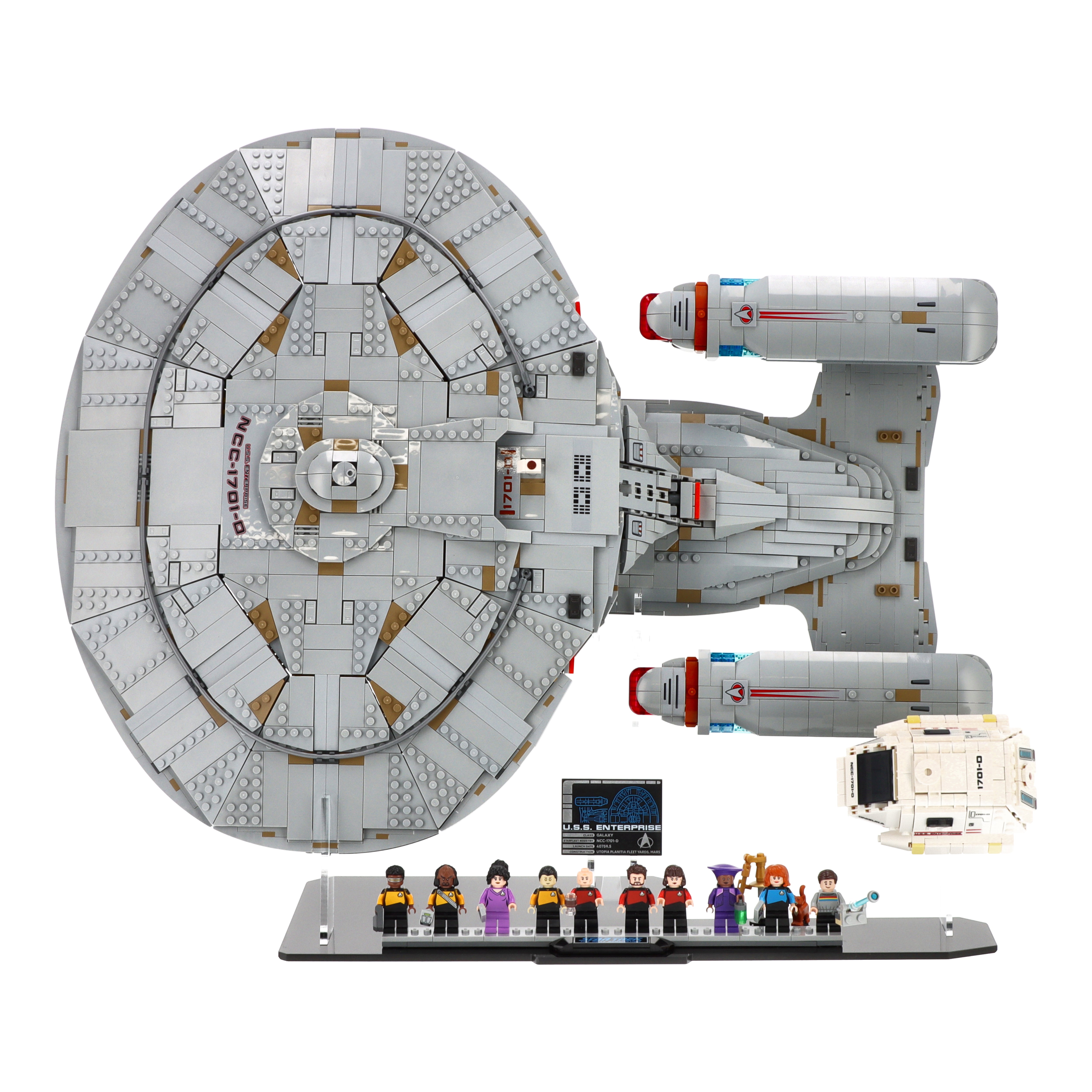 LEGO Star Trek: U.S.S. Enterprise NCC-1701-D - Horizontal Display Stan