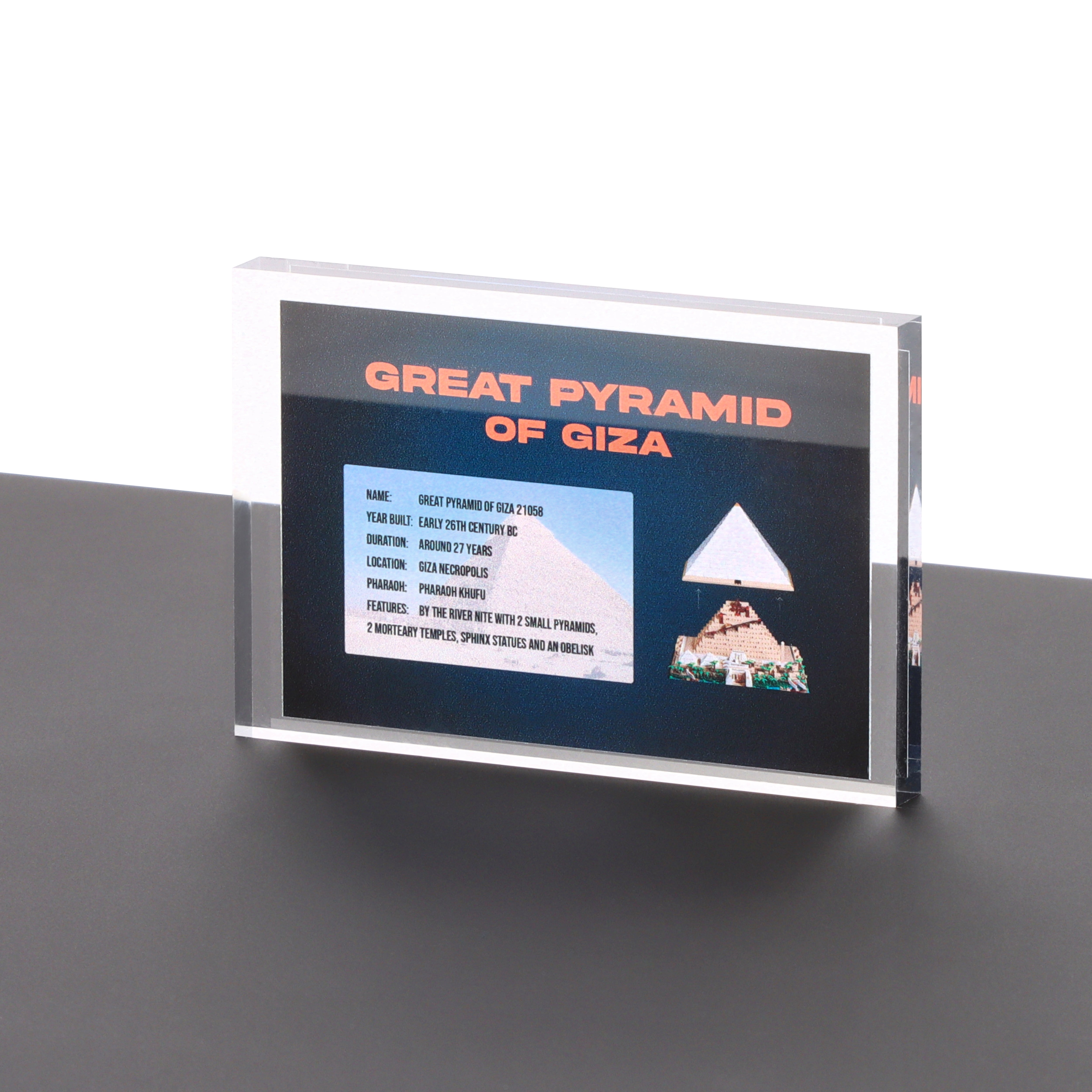 Lego 21058 Great Pyramid of Giza - Display Plaque