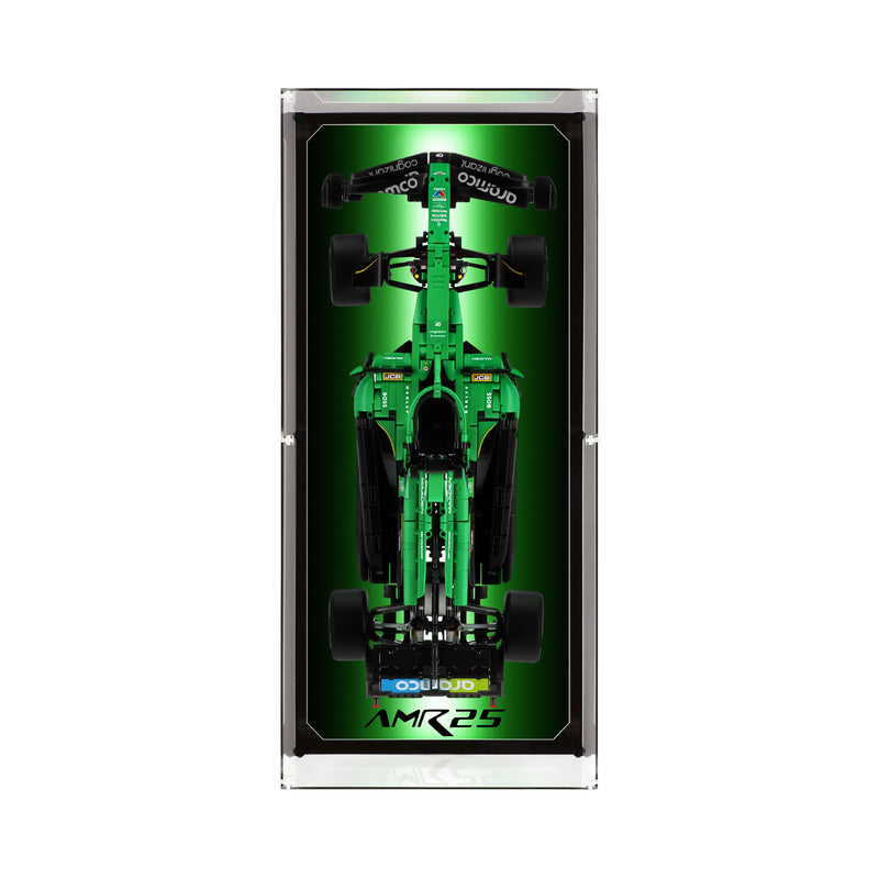 Load image into Gallery viewer, Wall Mounted Display Case for LEGO 42240 Aston Martin Aramco AMR25 F1® Car

