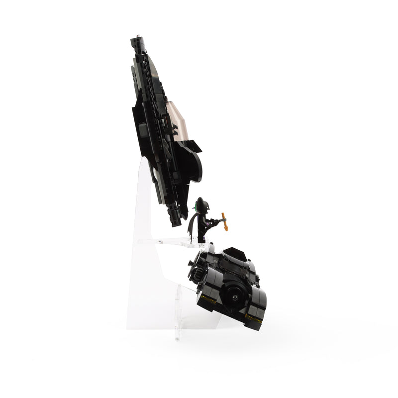 Load image into Gallery viewer, Dual Lego 76224 Batmobile &amp; Lego 76265 Batwing Display Stand
