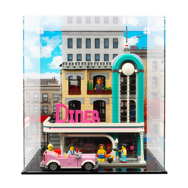 Lego 10260 Downtown Diner Display Case - Main Image