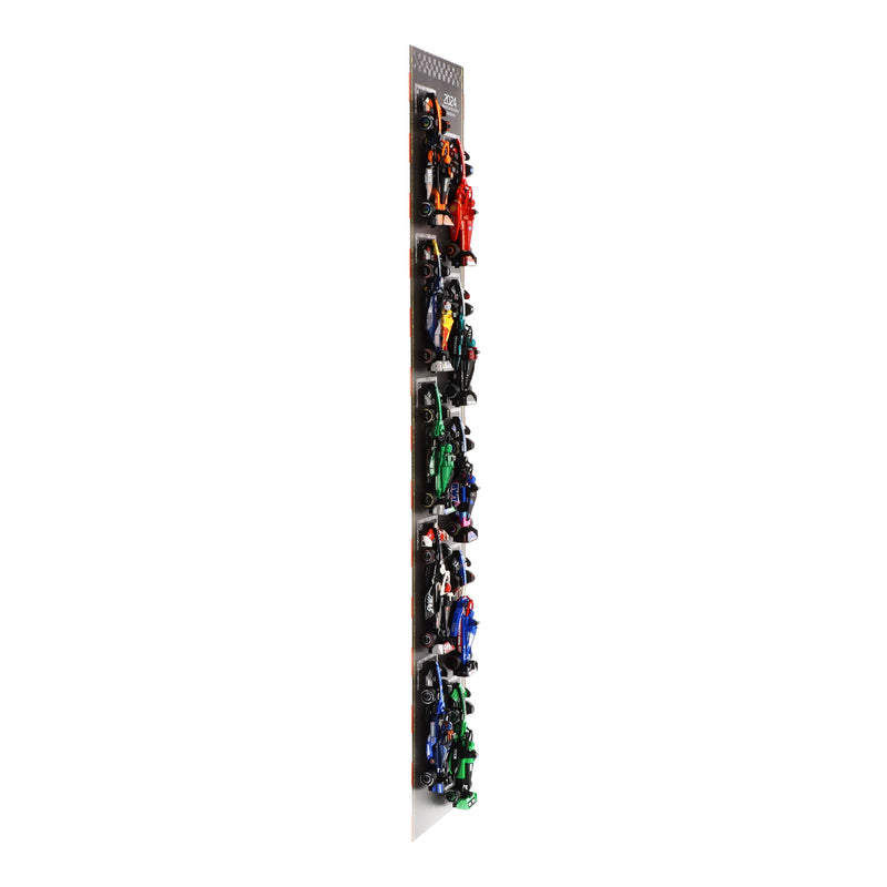 Load image into Gallery viewer, Wall Mounted Display Stand for 10 x LEGO Speed Champions: Formula 1 Range
