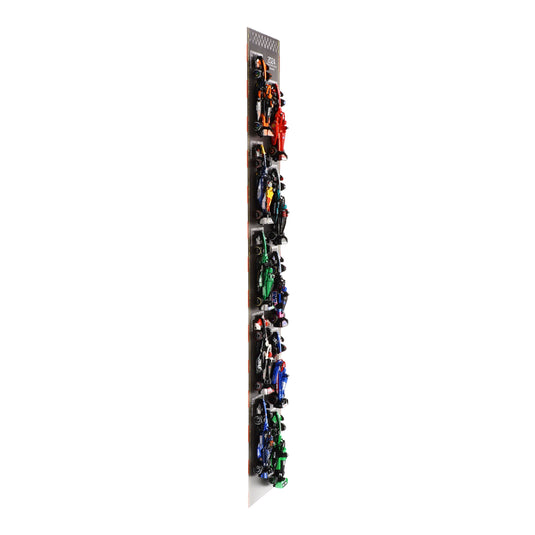 Wall Mounted Display Stand for 10 x LEGO Speed Champions: Formula 1 Range