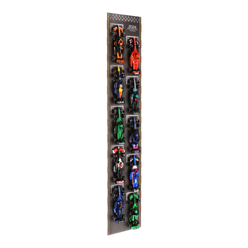 Load image into Gallery viewer, Wall Mounted Display Stand for 10 x LEGO Speed Champions: Formula 1 Range
