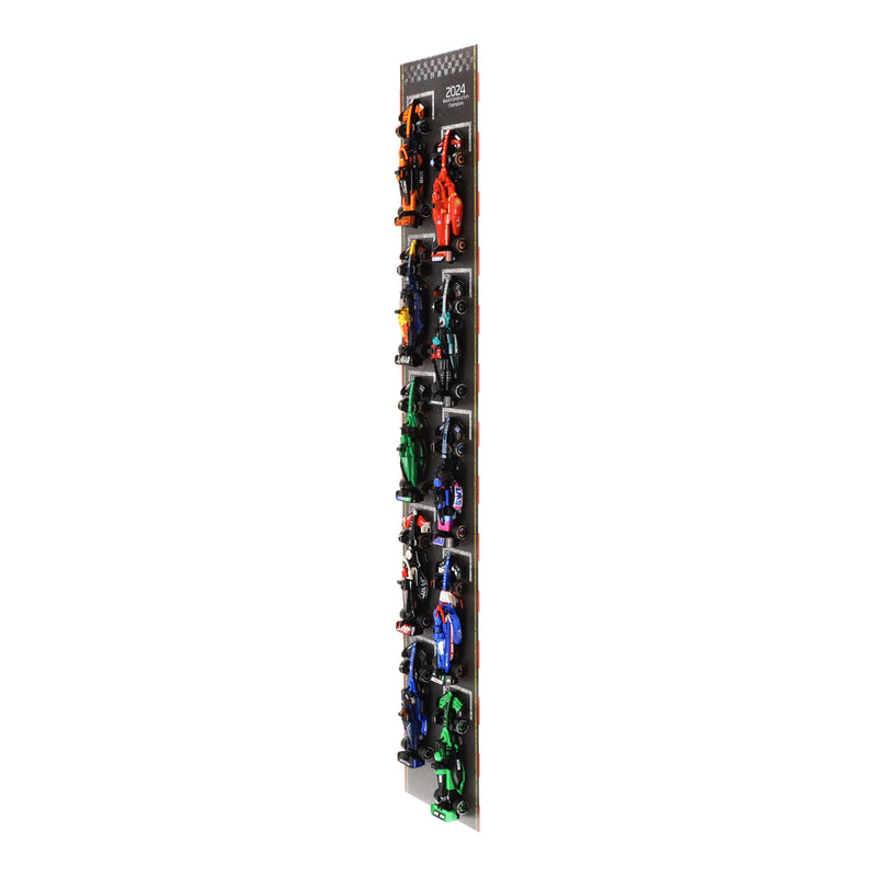 Load image into Gallery viewer, Wall Mounted Display Stand for 10 x LEGO Speed Champions: Formula 1 Range
