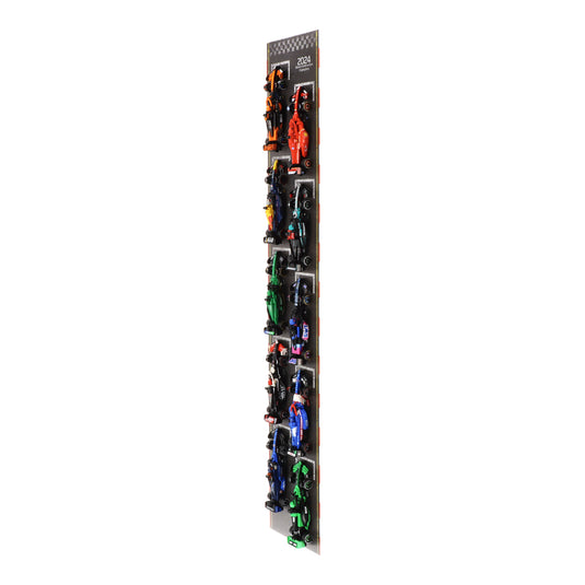 Wall Mounted Display Stand for 10 x LEGO Speed Champions: Formula 1 Range