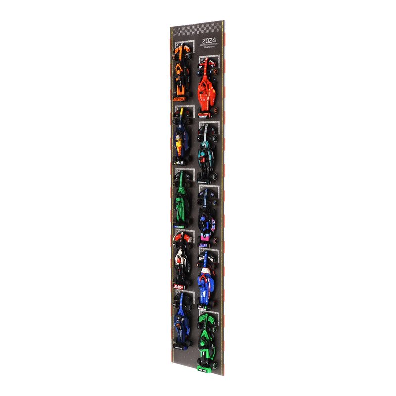 Load image into Gallery viewer, Wall Mounted Display Stand for 10 x LEGO Speed Champions: Formula 1 Range
