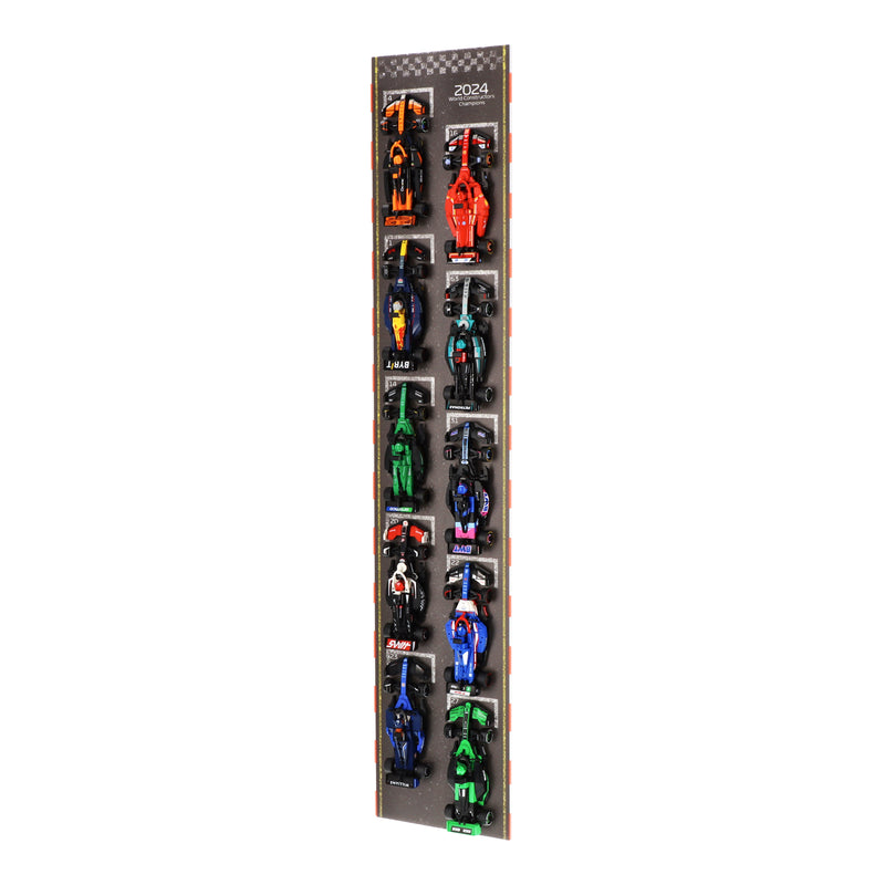 Load image into Gallery viewer, Wall Mounted Display Stand for 10 x LEGO Speed Champions: Formula 1 Range
