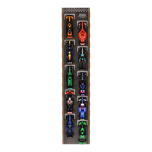 Wall Mounted Display Stand for 10 x LEGO Speed Champions: Formula 1 Range