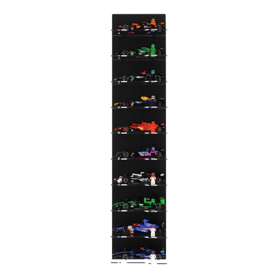 Wall Mounted Display for 10 x LEGO Speed Champions: Formula 1 Range