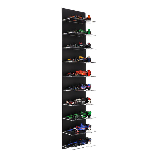 Wall Mounted Display for 10 x LEGO Speed Champions: Formula 1 Range