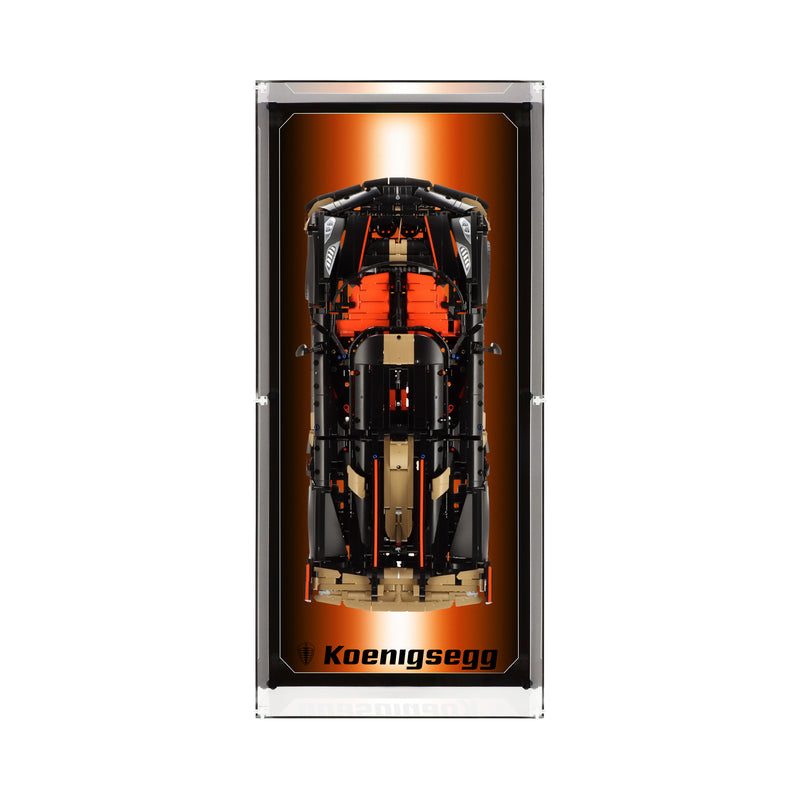Load image into Gallery viewer, Wall Mounted Display Case for LEGO 42232 Koenigsegg Sadair's Spear Megacar
