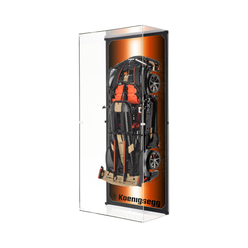 Load image into Gallery viewer, Wall Mounted Display Case for LEGO 42232 Koenigsegg Sadair's Spear Megacar
