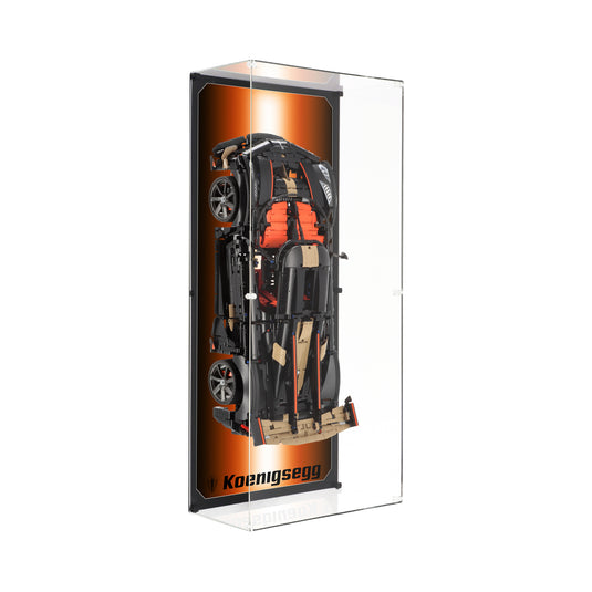 Wall Mounted Display Case for LEGO 42232 Koenigsegg Sadair's Spear Megacar