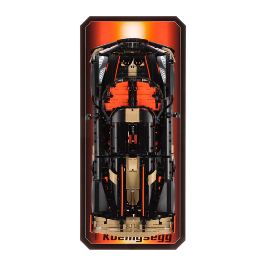 Luxury Wall display for LEGO 42232 Koenigsegg Sadair's Spear Megacar