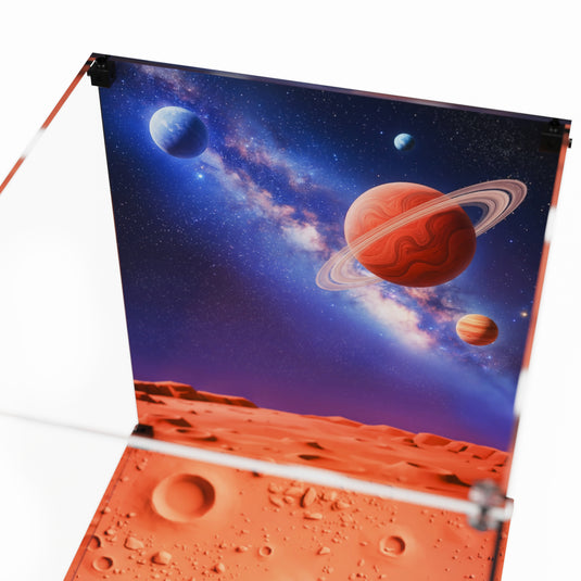 LEGO 40921 Up-Scaled Blue Astronaut Minifigure - Display Case