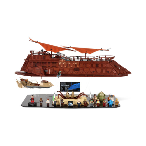 LEGO 75396 Jabba’s Sail Barge and LEGO 75397 Desert Skiff and Sarlacc Pit - Display Stand