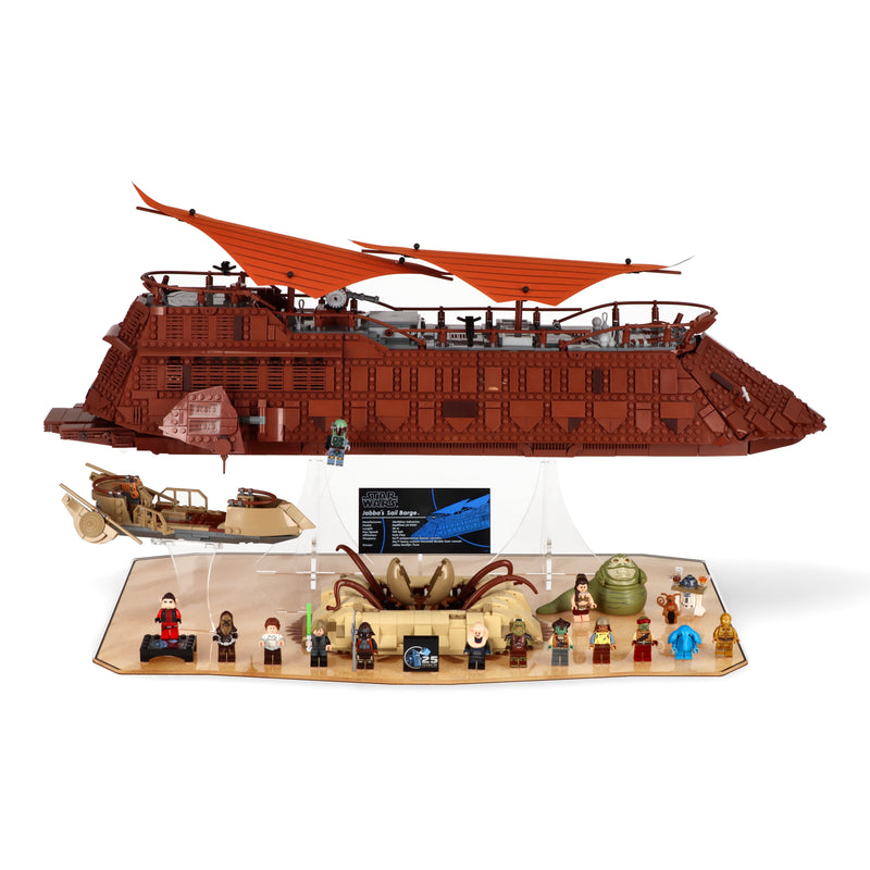 Load image into Gallery viewer, LEGO 75396 Jabba’s Sail Barge and LEGO 75397 Desert Skiff and Sarlacc Pit - Display Stand
