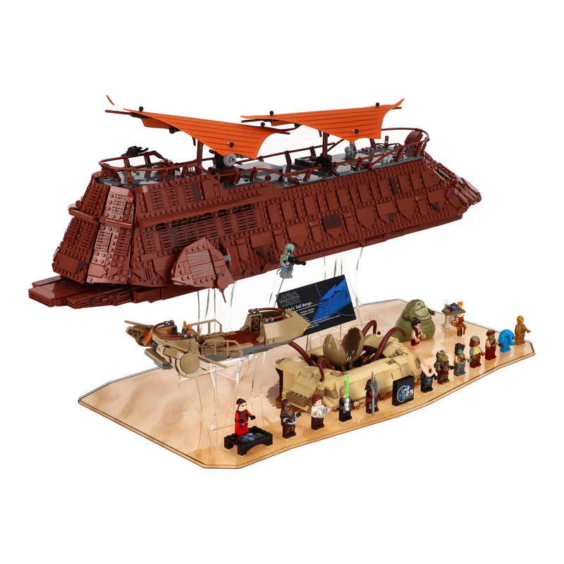 Load image into Gallery viewer, LEGO 75396 Jabba’s Sail Barge and LEGO 75397 Desert Skiff and Sarlacc Pit - Display Stand
