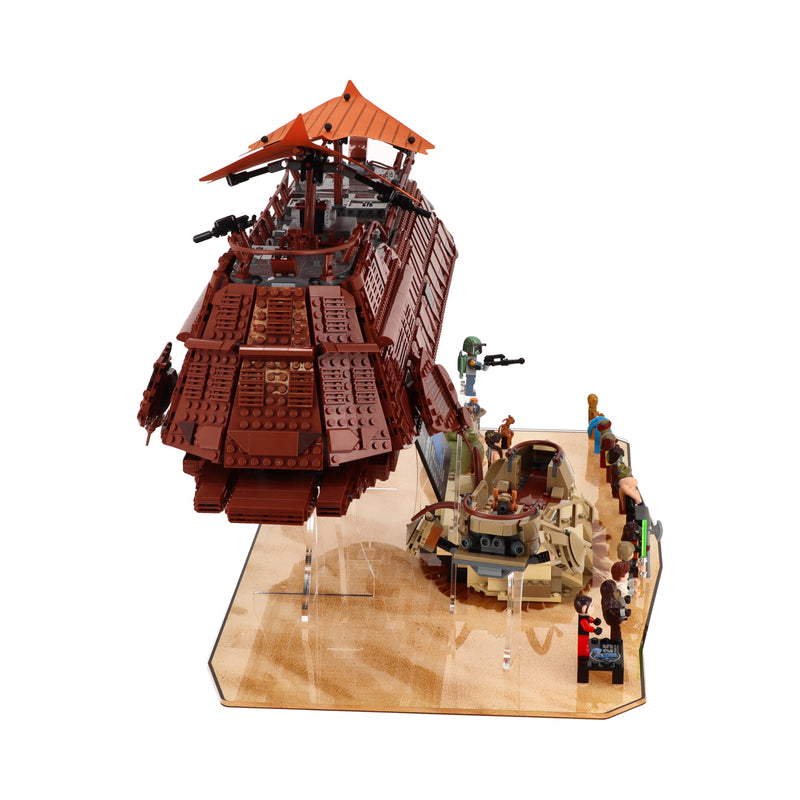 Load image into Gallery viewer, LEGO 75396 Jabba’s Sail Barge and LEGO 75397 Desert Skiff and Sarlacc Pit - Display Stand
