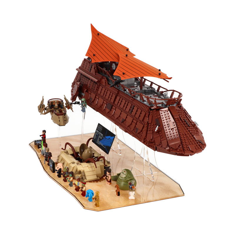 Load image into Gallery viewer, LEGO 75396 Jabba’s Sail Barge and LEGO 75397 Desert Skiff and Sarlacc Pit - Display Stand
