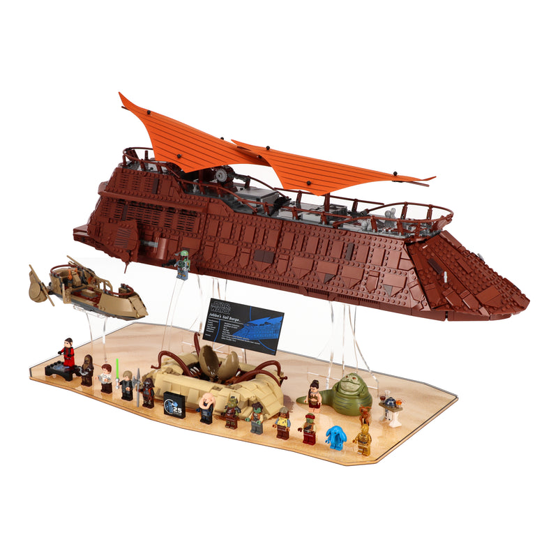 Load image into Gallery viewer, LEGO 75396 Jabba’s Sail Barge and LEGO 75397 Desert Skiff and Sarlacc Pit - Display Stand
