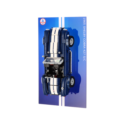 Wall Display for LEGO 10357 Shelby Cobra 427 S/C