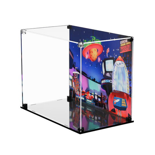 LEGO 43307 Alien with Pizza Planet Rocket Ride - Display Case