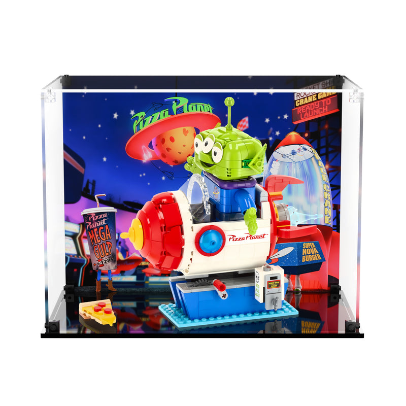 Load image into Gallery viewer, LEGO 43307 Alien with Pizza Planet Rocket Ride - Display Case
