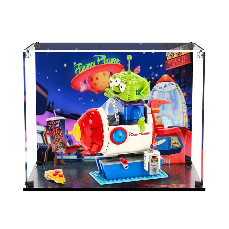 Load image into Gallery viewer, LEGO 43307 Alien with Pizza Planet Rocket Ride - Display Case
