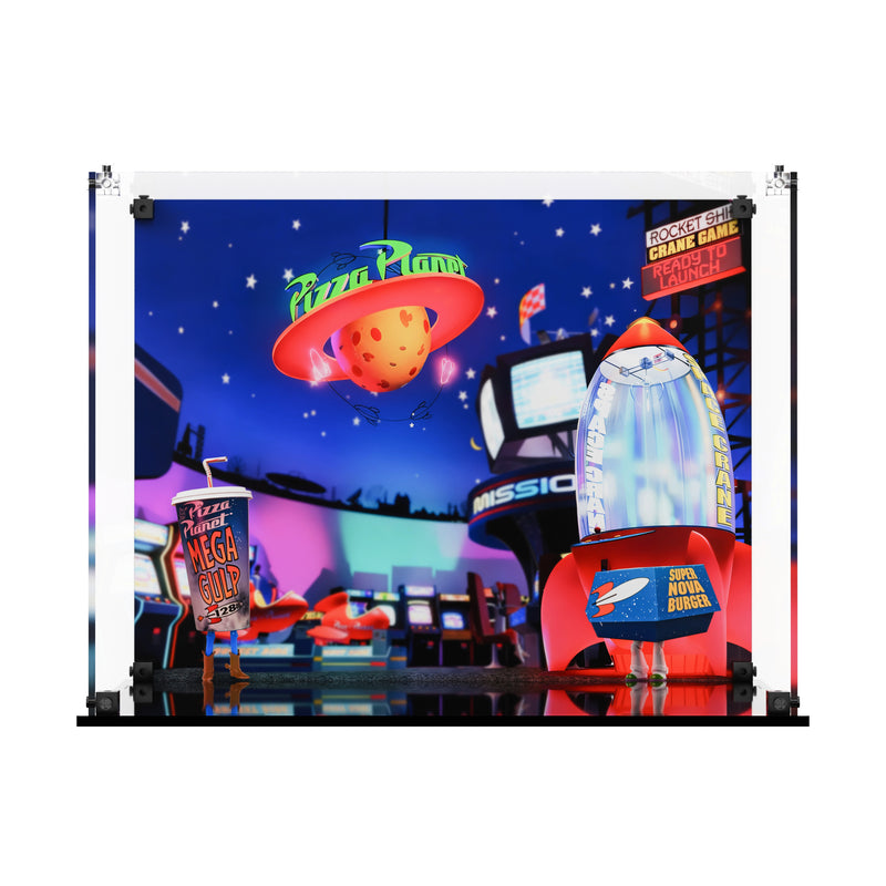 Load image into Gallery viewer, LEGO 43307 Alien with Pizza Planet Rocket Ride - Display Case
