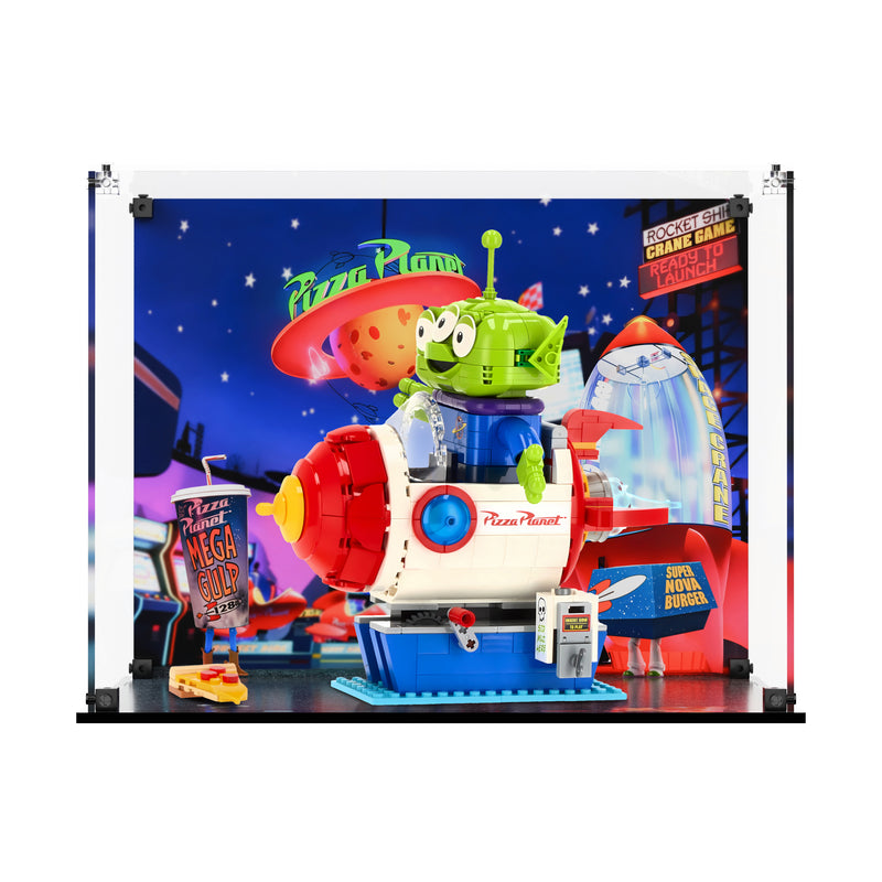 Load image into Gallery viewer, LEGO 43307 Alien with Pizza Planet Rocket Ride - Display Case
