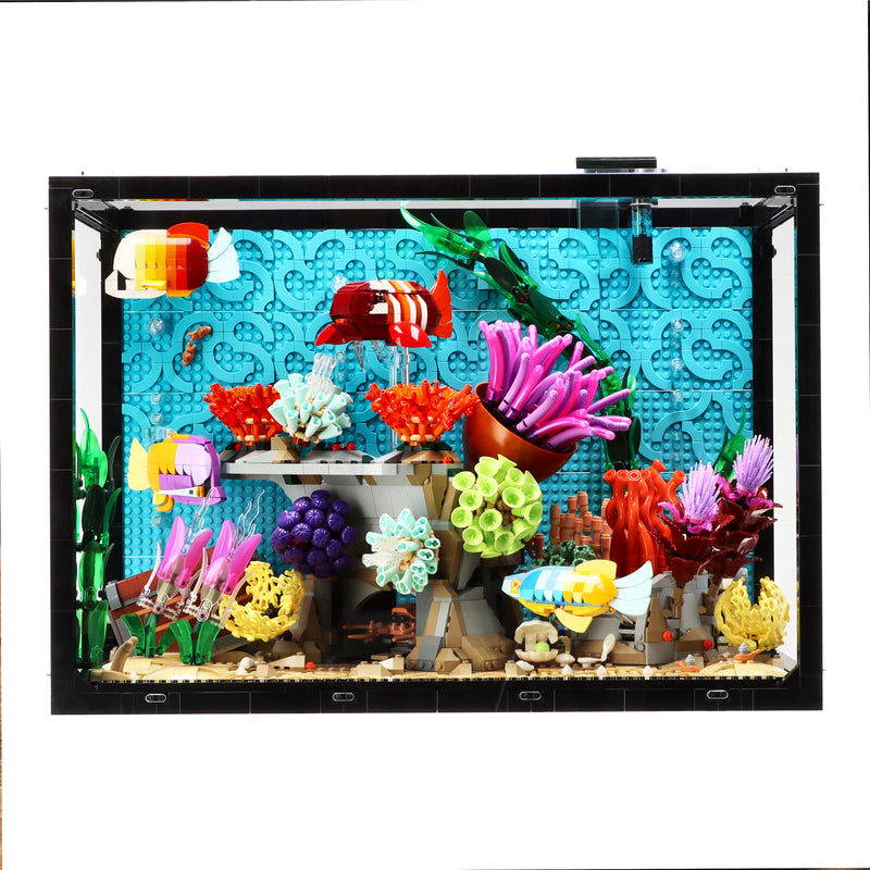 Load image into Gallery viewer, LEGO 10366 Tropical Aquarium – Minimalist Display Case
