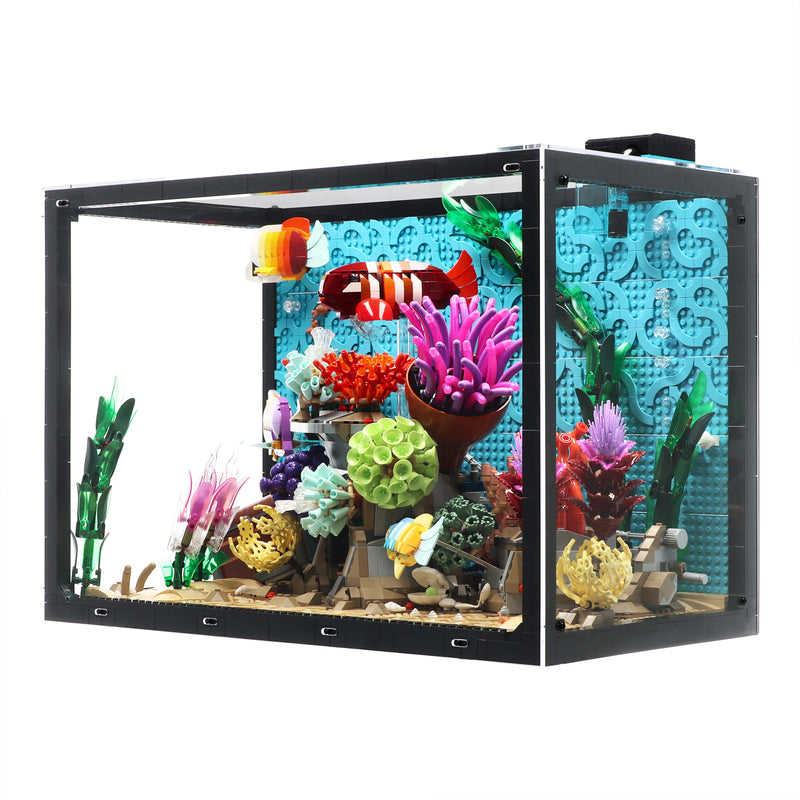 Load image into Gallery viewer, LEGO 10366 Tropical Aquarium – Minimalist Display Case

