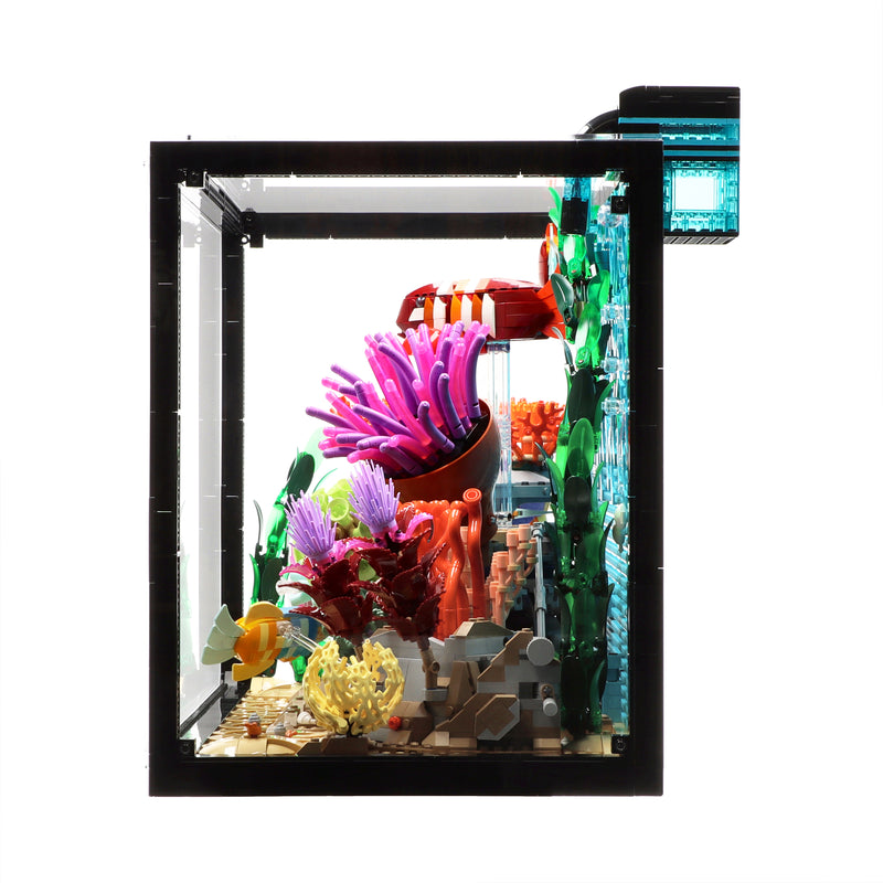 Load image into Gallery viewer, LEGO 10366 Tropical Aquarium – Minimalist Display Case
