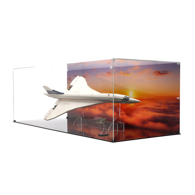 Load image into Gallery viewer, Lego 10318 Concorde Display Case - Angled
