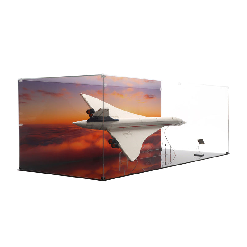 Load image into Gallery viewer, Lego 10318 Concorde Display Case - Angled
