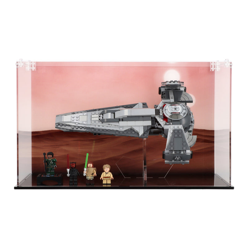 Load image into Gallery viewer, Lego 75383 Darth Maul&#39;s Sith Infiltrator - Display Case
