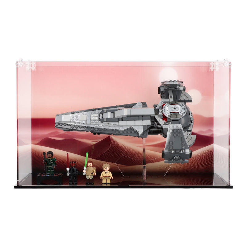 Load image into Gallery viewer, Lego 75383 Darth Maul&#39;s Sith Infiltrator - Display Case
