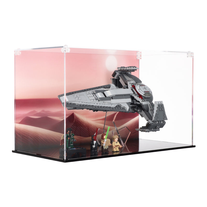 Load image into Gallery viewer, Lego 75383 Darth Maul&#39;s Sith Infiltrator - Display Case
