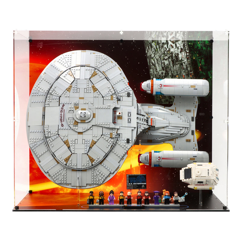 Load image into Gallery viewer, LEGO Star Trek: U.S.S. Enterprise NCC-1701-D - Horizontal Display Case
