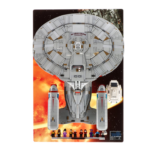 WALL Display for LEGO 10356 Star Trek: U.S.S. Enterprise NCC-1701-D
