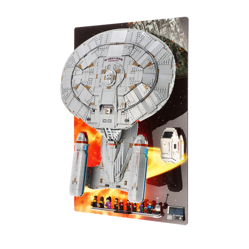 Load image into Gallery viewer, WALL Display for LEGO 10356 Star Trek: U.S.S. Enterprise NCC-1701-D
