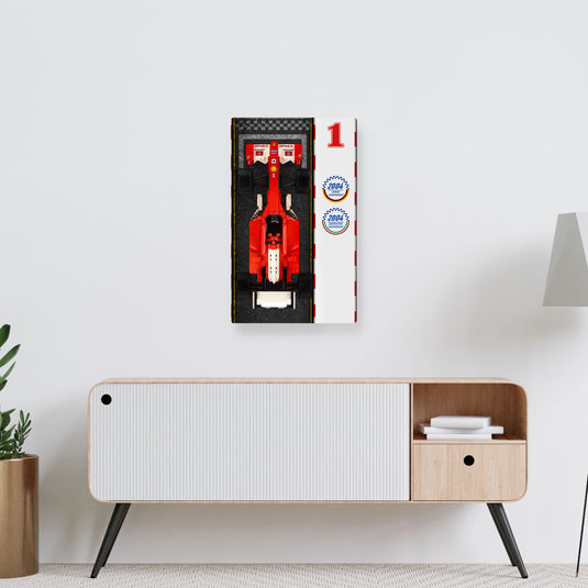 Wall display for  LEGO 11375 Ferrari F2004 & Michael Schumacher