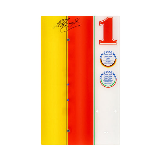 Wall display for  LEGO 11375 Ferrari F2004 & Michael Schumacher