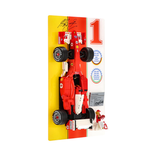 Wall display for  LEGO 11375 Ferrari F2004 & Michael Schumacher