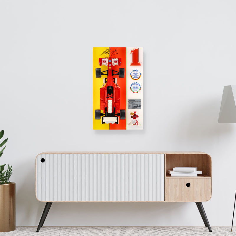 Load image into Gallery viewer, Wall display for  LEGO 11375 Ferrari F2004 &amp; Michael Schumacher
