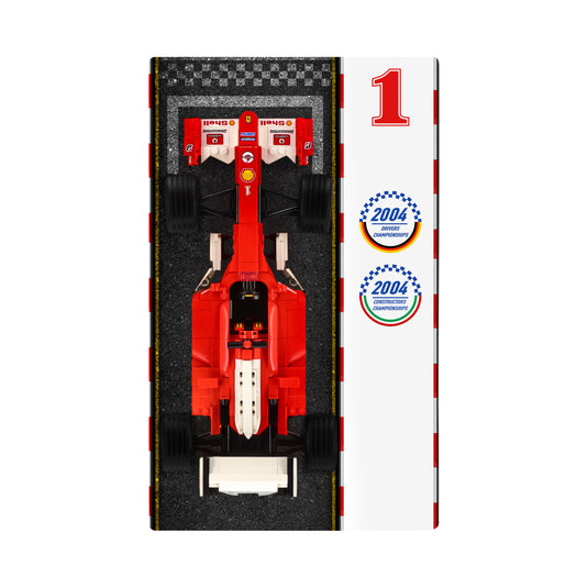 Wall display for  LEGO 11375 Ferrari F2004 & Michael Schumacher