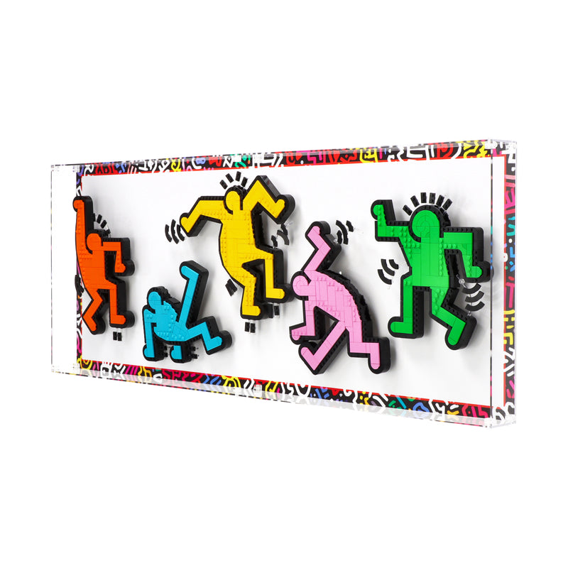 Load image into Gallery viewer, LEGO 31216 Keith Haring – Dancing Figures - Wall Mounted Display Case
