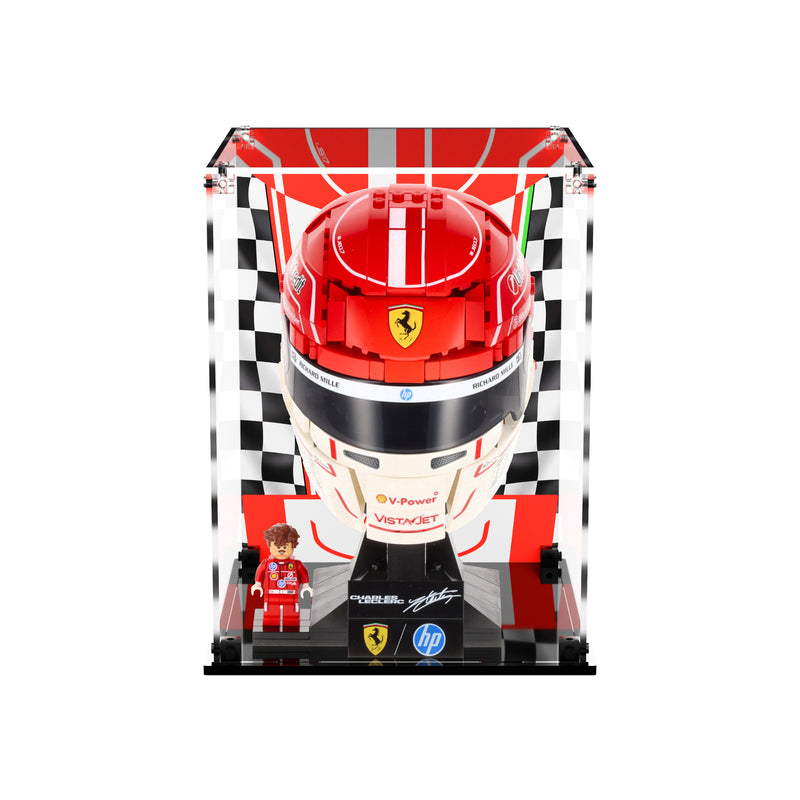 Load image into Gallery viewer, LEGO 43014 Scuderia Ferrari HP Charles Leclerc Helmet - Display Case

